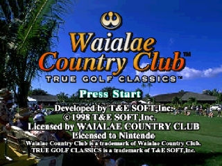 Waialae Country Club - True Golf Classics (USA) Title Screen